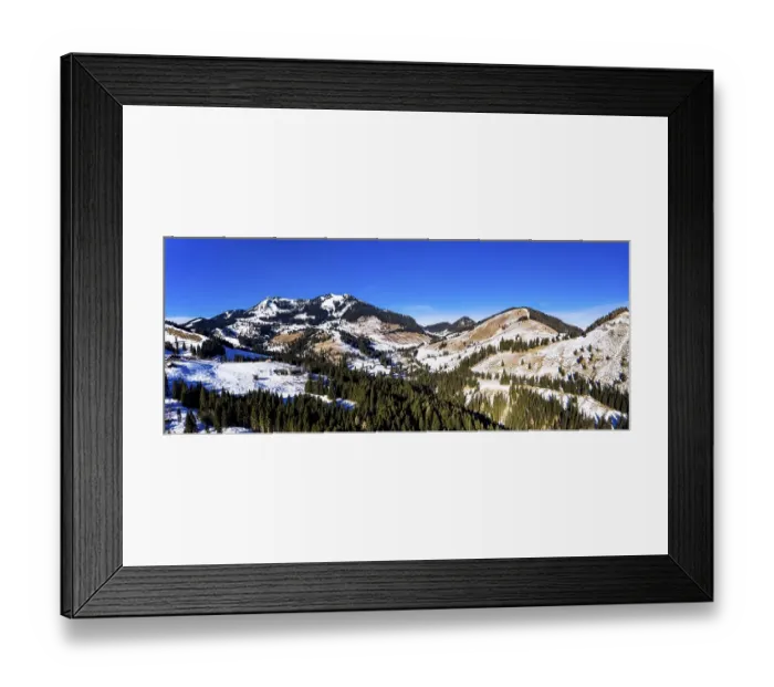 Framed Print : Aerial view, Sudelfeld ski area Framed Print : Aerial view, Sudelfeld ski area