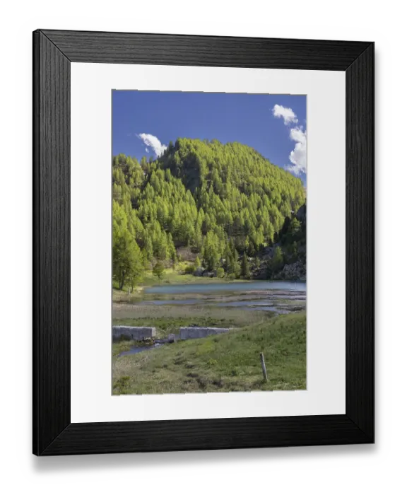 Framed Print : Lago Nero di Cesana, Italian Alps Framed Print : Lago Nero di Cesana, Italian Alps