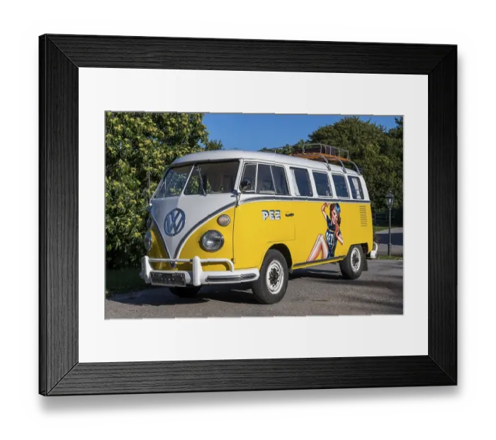 Framed Print : Oldtimer VW T1, Bulli, year of construction 1967