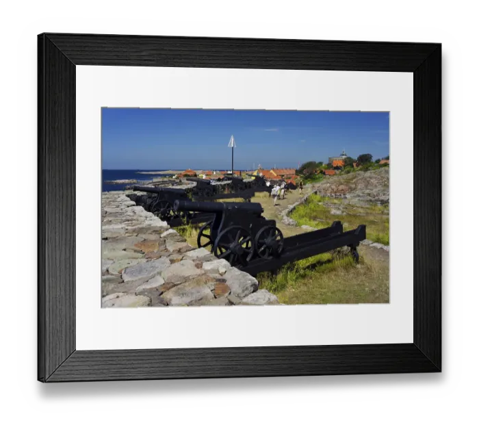 Framed Print : Fortress with cannons, Pea Islands Framed Print : Fortress with cannons, Pea Islands