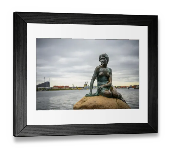 Framed Print : The Little Mermaid, landmark of Copenhagen Framed Print : The Little Mermaid, landmark of Copenhagen