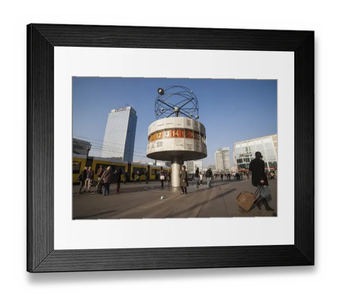 Framed Print : Park Inn, Urania-Weltzeituhr world clock