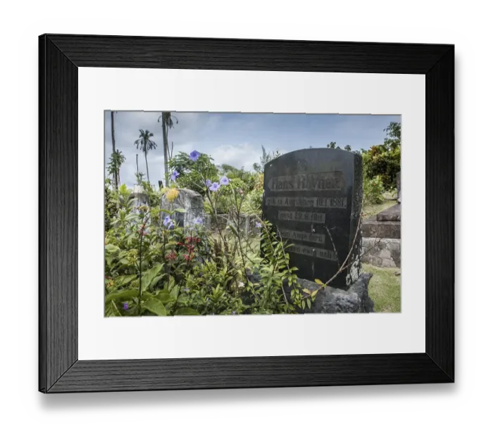 Framed Print : Grave at German colonial cemetery Framed Print : Grave at German colonial cemetery