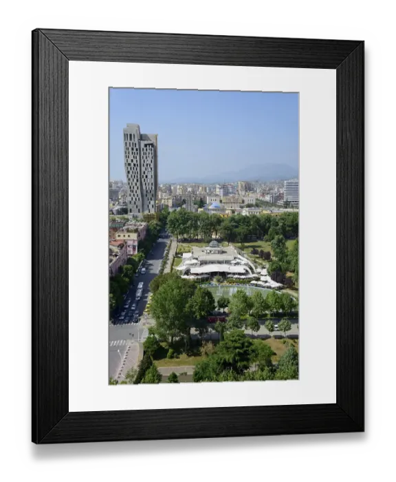 Framed Print : City view, City center, View from Sky Tower