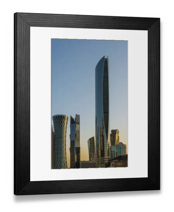 Framed Print : Skyscrapers, Doha, Qatar, Asia