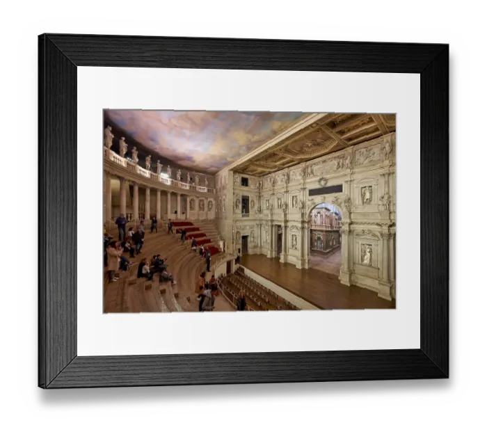Framed Print : Vicenza, Veneto, Italy. The Teatro Olimpico Framed Print : Vicenza, Veneto, Italy. The Teatro Olimpico