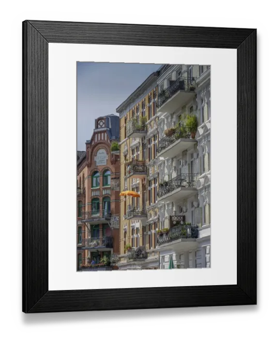 Framed Print : Old buildings, Simon-von-Utrecht-Strasse Framed Print : Old buildings, Simon-von-Utrecht-Strasse