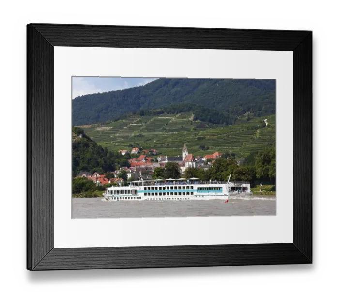 Framed Print : MS Rousse Prestige cruise ship on the Danube Framed Print : MS Rousse Prestige cruise ship on the Danube