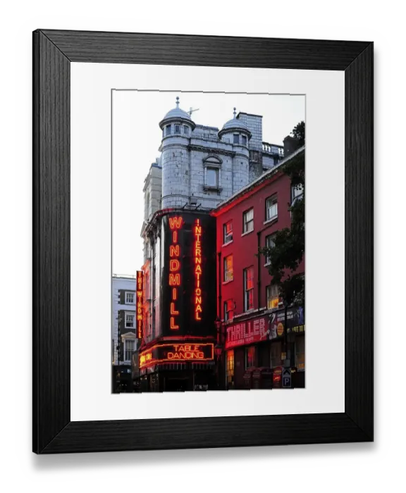 Framed Print : The Windmill International Table Dance Club