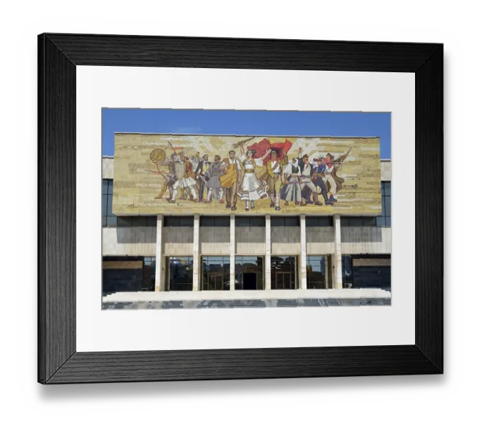 Framed Print : National Historical Museum with Shqiptaret mosaic