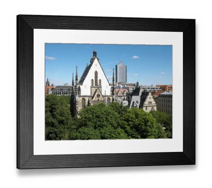 Framed Print : St. Thomas Church, city skyscraper