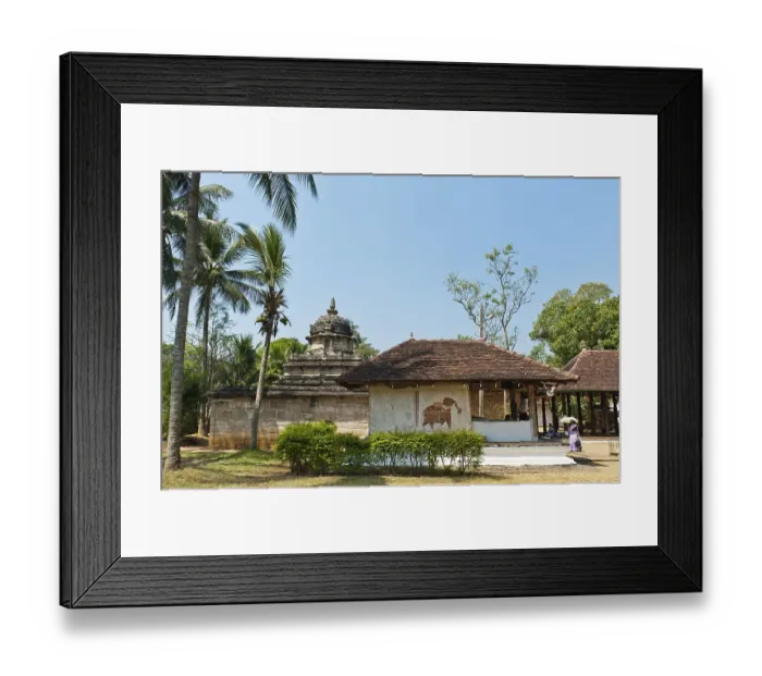 Framed Print : Ancient temple Natha Devale, holy area