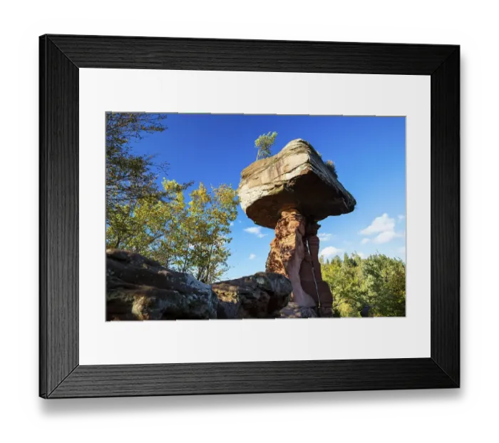 Framed Print : The Devil's Table in autumn, Palatinate Forest Framed Print : The Devil's Table in autumn, Palatinate Forest