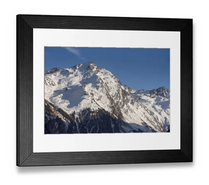 Framed Print : Luesener Villerspitze in winter Framed Print : Luesener Villerspitze in winter