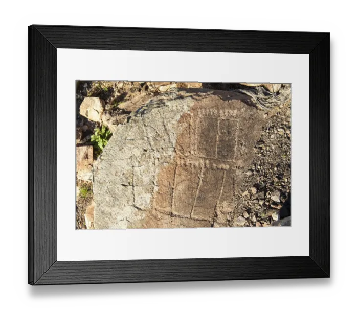 Framed Print : Podomorphos, Podomorfos, rock carvings in the shape of feet Framed Print : Podomorphos, Podomorfos, rock carvings in the shape of feet