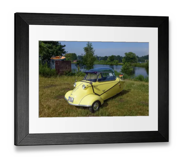 Framed Print : Messerschmitt cabin scooter KR 200