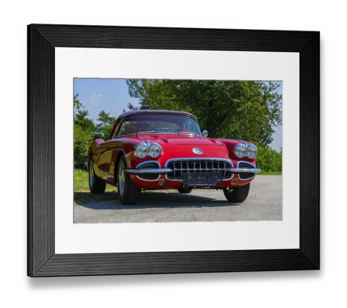 Framed Print : Oldtimer Chevrolet Corvette C1 Framed Print : Oldtimer Chevrolet Corvette C1