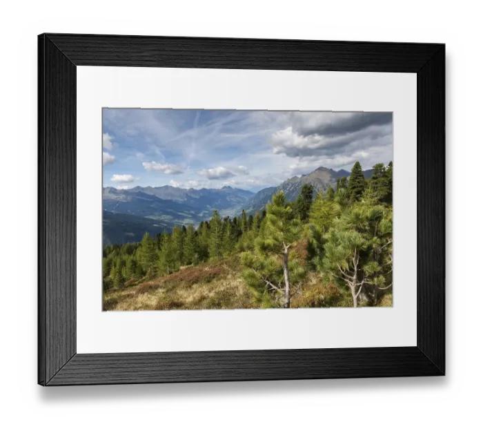 Framed Print : View of Gastein Valley from Zirbenweg Framed Print : View of Gastein Valley from Zirbenweg