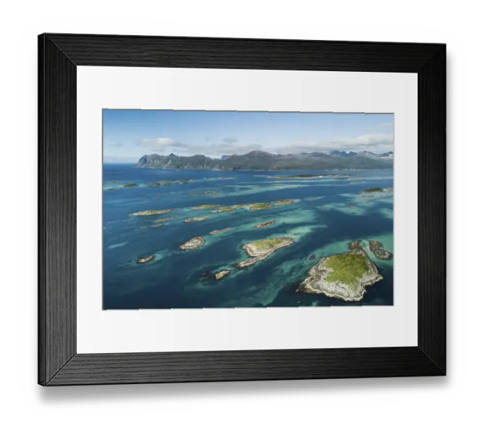 Framed Print : Archipelago, small rocky islands from the ice age in the fjord Framed Print : Archipelago, small rocky islands from the ice age in the fjord