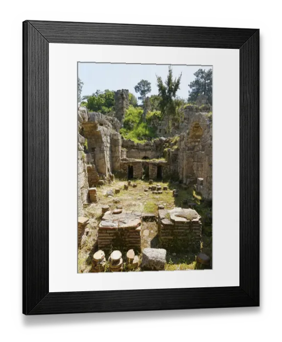 Framed Print : Thermae, ancient city of Phaselis