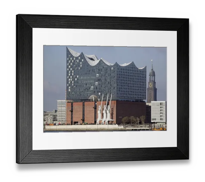 Framed Print : Elbphilharmonie, HafenCity, Hamburg, Germanyy
