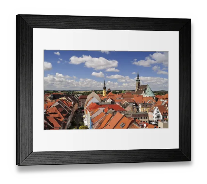 Framed Print : View from Reichenturm onto old town