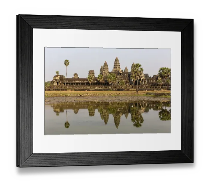 Framed Print : Angkor Wat Temple reflected in northern pond Framed Print : Angkor Wat Temple reflected in northern pond