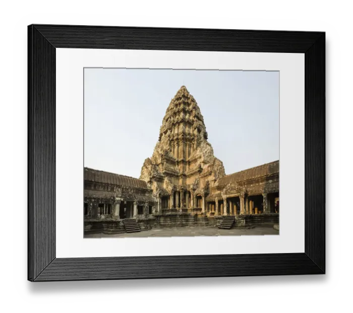 Framed Print : The Central Prasat on the third level