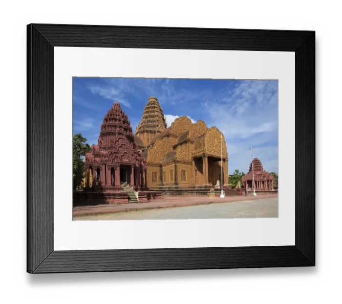 Framed Print : Angkor Park, Wat Prasat Sowann Thamareach Temple