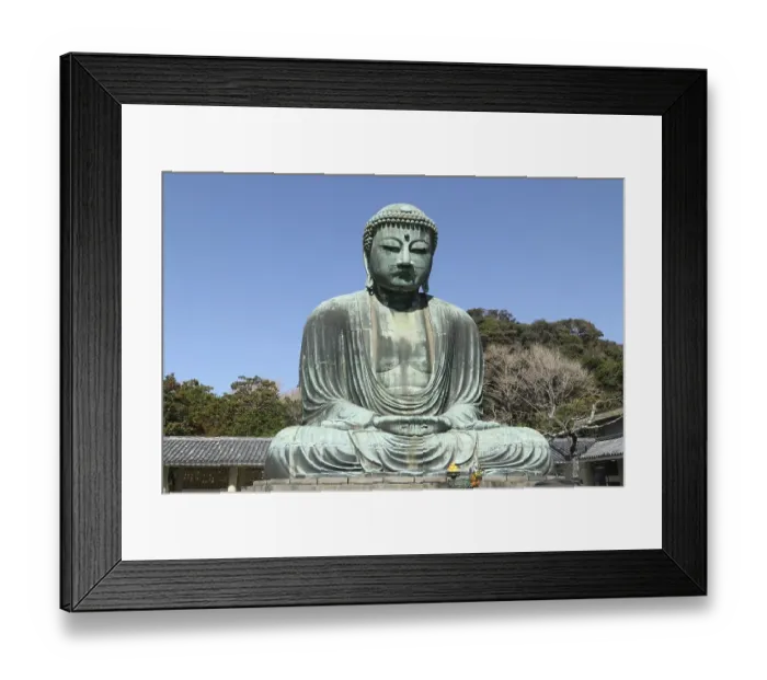 Framed Print : Daibutsu, Great Buddha statue at Kotoku-in temple