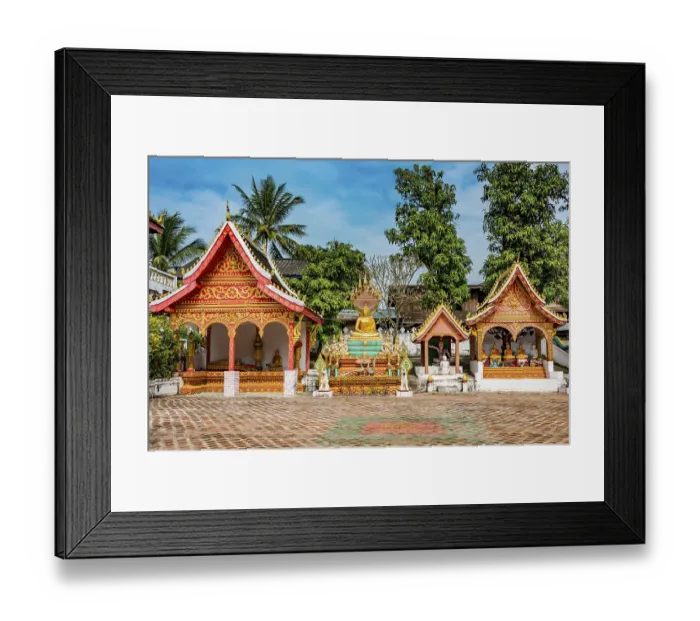 Framed Print : Buddhist Temple, Sang Ha, Louangphabang Province Framed Print : Buddhist Temple, Sang Ha, Louangphabang Province