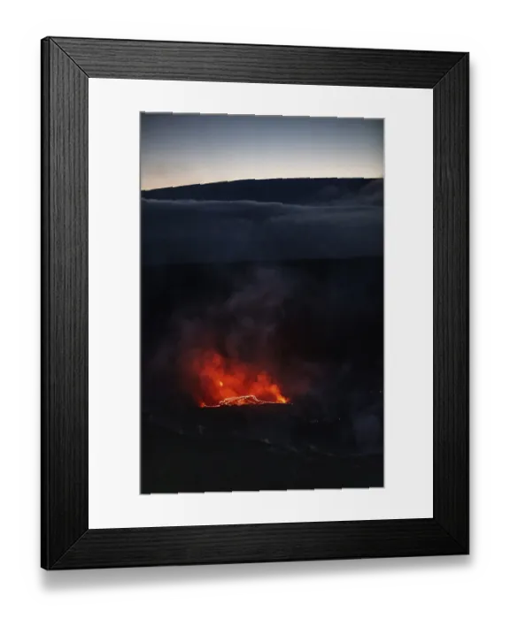 Framed Print : Active eruption, Kilauea volcano Framed Print : Active eruption, Kilauea volcano
