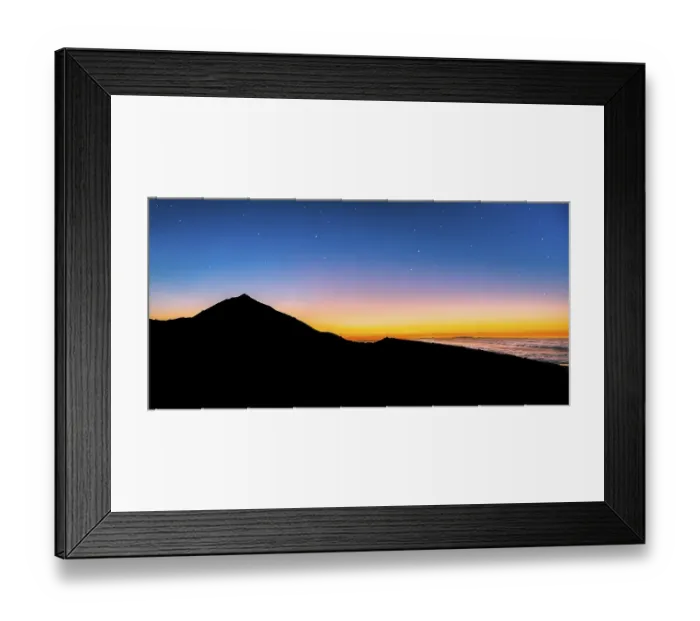 Framed Print : Sunset, sunset glow, starry sky Framed Print : Sunset, sunset glow, starry sky