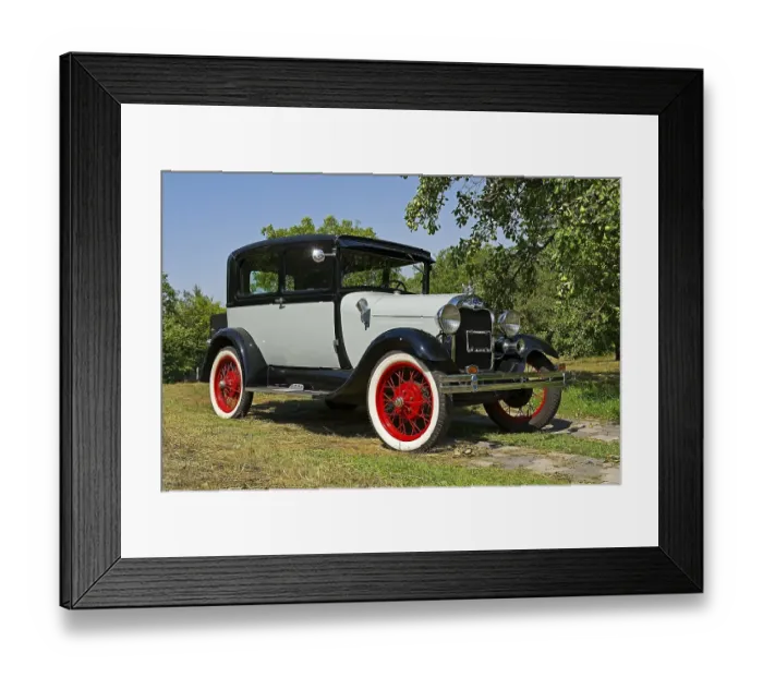 Framed Print : Vintage Ford Model A Tudor, built in 1928 Framed Print : Vintage Ford Model A Tudor, built in 1928