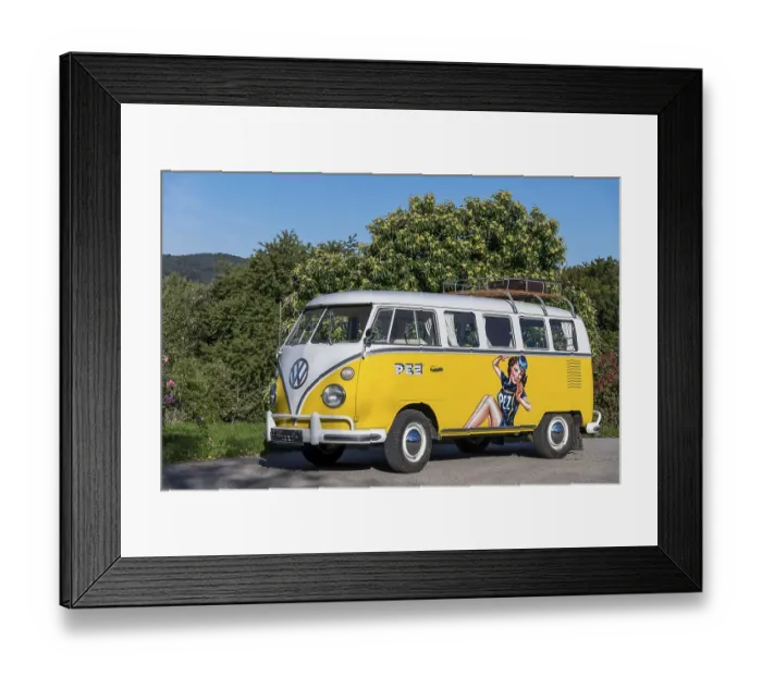Framed Print : Oldtimer VW T1, Bulli, year of construction 1967