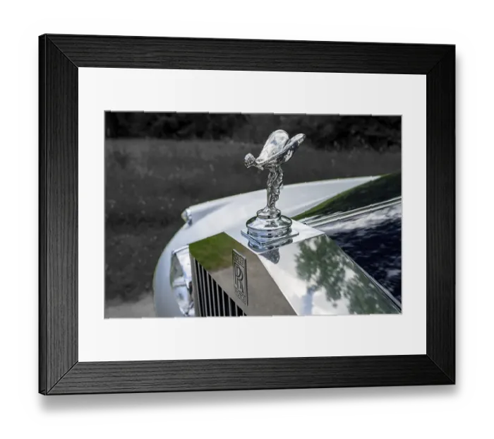 Framed Print : Rolls Royce silver shadow, radiator mascot