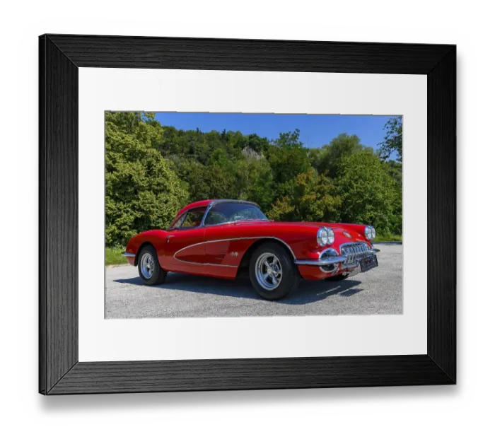 Framed Print : Oldtimer Chevrolet Corvette C1 Framed Print : Oldtimer Chevrolet Corvette C1