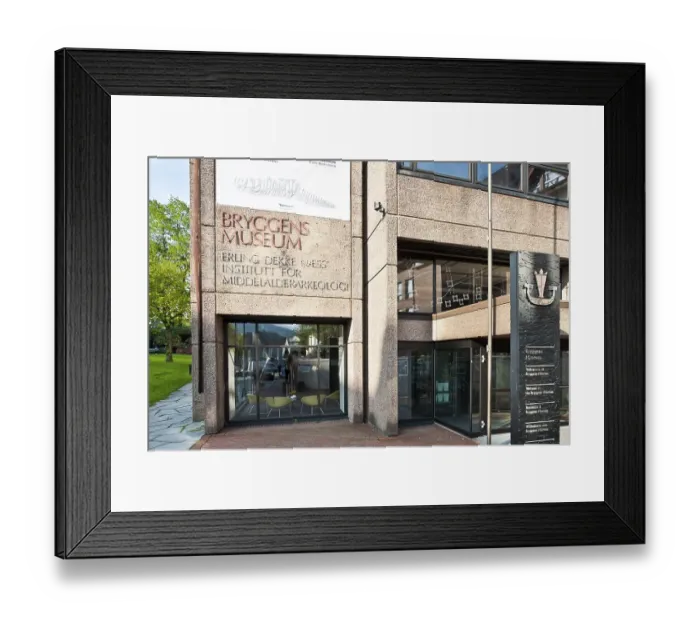 Framed Print : Bryggens museum, Bergen, Hordaland province
