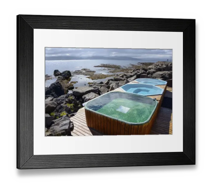 Framed Print : Pool, Hot Pot, Drangsnes, Westfjords Framed Print : Pool, Hot Pot, Drangsnes, Westfjords
