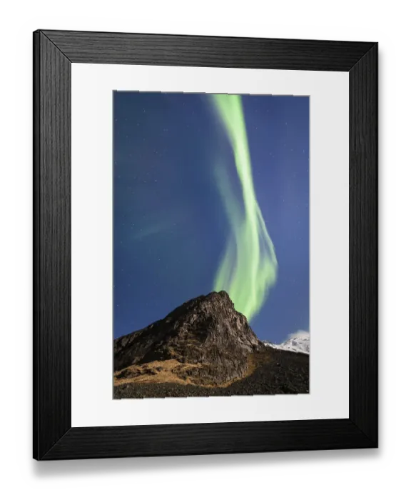 Framed Print : Northern Lights, Aurora Borealis in Haukland