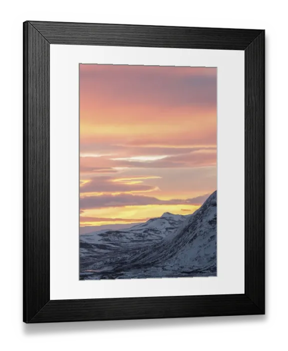 Framed Print : Sunset, Dovrefjell-Sunndalsfjella National Park