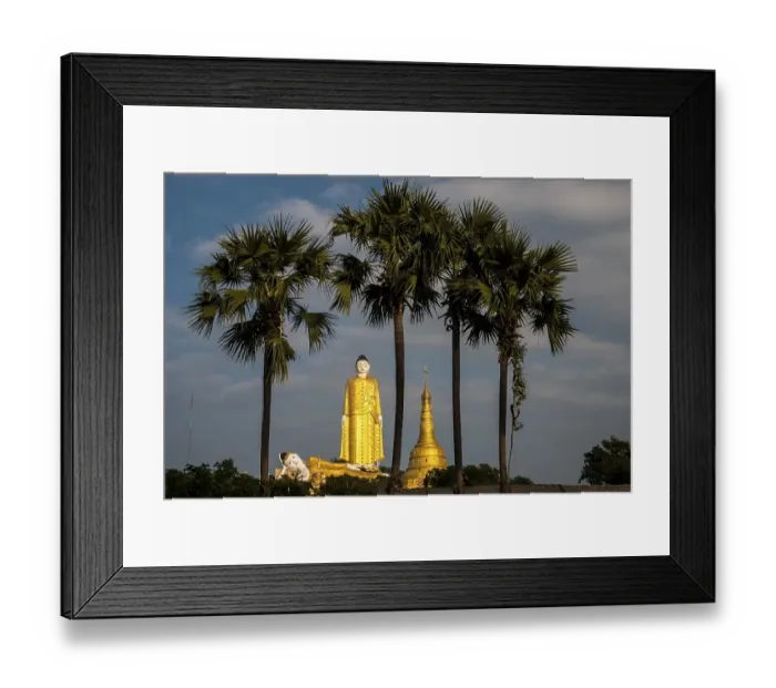 Framed Print : Lay Kyun Sakkya, standing Buddha Framed Print : Lay Kyun Sakkya, standing Buddha