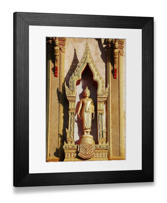 Framed Print : Buddha statue at Wat Chalong, Phuket