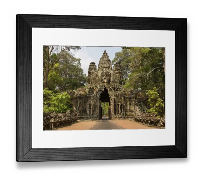 Framed Print : Victory Gate in the east of Angkor Thom