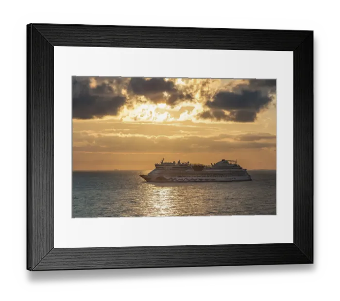 Framed Print : Cruise ship Aida on the Baltic Sea