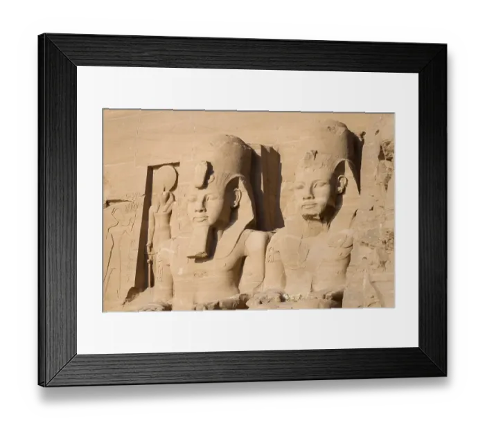Framed Print : Colossal statues at the great temple of Ramesses II Framed Print : Colossal statues at the great temple of Ramesses II