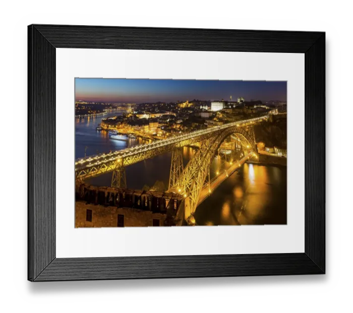 Framed Print : Bridge, arch bridge Ponte Dom Luis I over the Douro Framed Print : Bridge, arch bridge Ponte Dom Luis I over the Douro