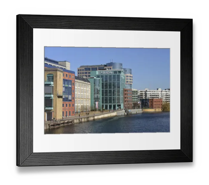 Framed Print : Hotel Abion, Industrial Park, Spreebogen