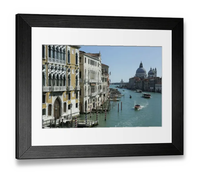 Framed Print : Grand Canal, view from the bridge Ponte dell'Accademia Framed Print : Grand Canal, view from the bridge Ponte dell'Accademia