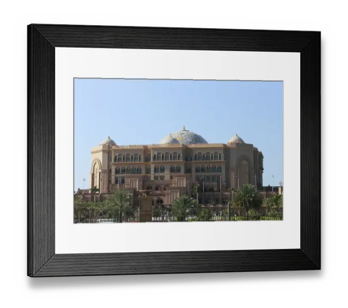 Framed Print : Emirates Palace Hotel, Abu Dhabi Framed Print : Emirates Palace Hotel, Abu Dhabi
